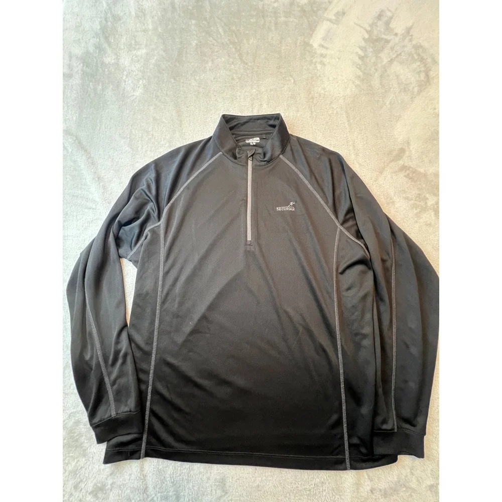 PING Performance 1/4 Zip Pullover Mens XL Black Securian Logo Golf